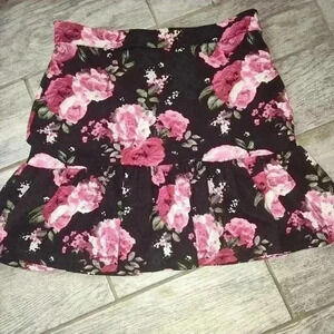 Shein 0xl floral skirt
